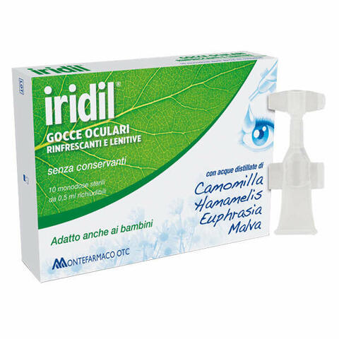 Gocce oculari iridil 10 ampolle monodose richiudibili 0,5ml