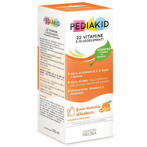 Pediakid 22 vitamine e oligoelementi sciroppo 125ml