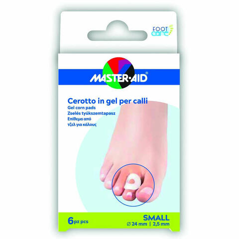 Cerotto protezione calli master-aid footcare in gel small 6 pezzi b10