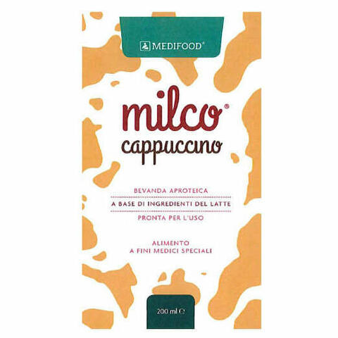 Medifood milco bevanda aproteica cappuccino 6 x 200ml