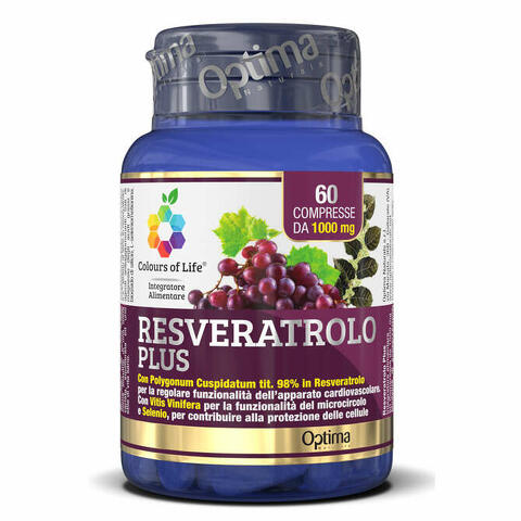 Colours of life resveratrolo plus 60 compresse 1000mg