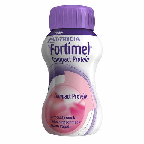Nutricia fortimel compact protein gusto frutti rossi rinfrescanti 4 bottiglie da 125ml