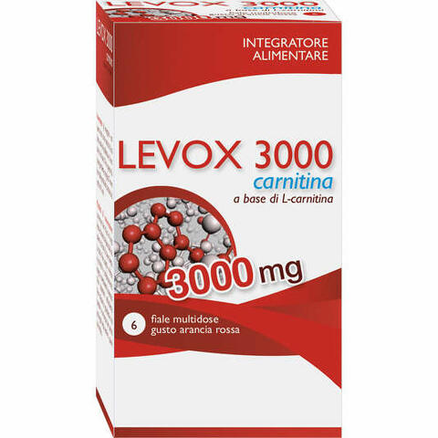 Levox 3000 carnitina 6 flaconcini da 25ml