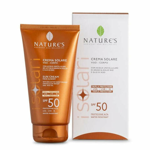 Nature's i solari crema solare viso e corpo SPF 50 ir sun 150ml