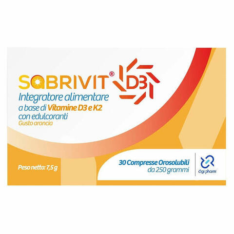 Sabrivit d3 30 compresse orosolubili gusto arancia