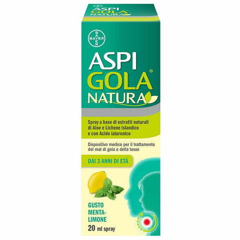 Aspi gola natura spray menta limone 20ml