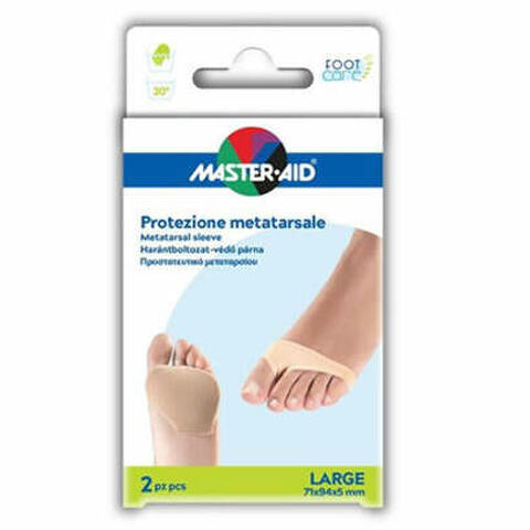 Protezione in gel e tessuto master-aid footcare per metatarso large 2 pezzi g3