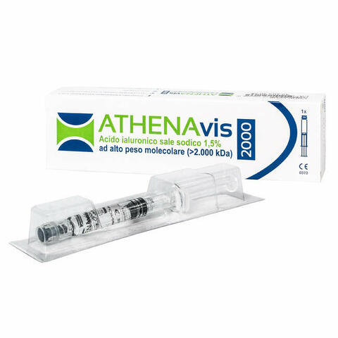 Siringa intra-articolare athenavis 2000 acido ialuronico 1,5% 30mg 2ml 3 pezzi