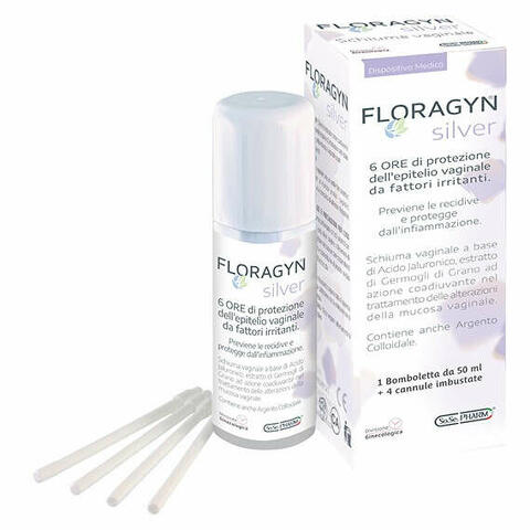 Floragyn silver schiuma vaginale con argento colloidale 50ml