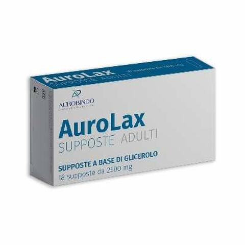 Supposte aurolax glicerolo 2500mg 18 supposte