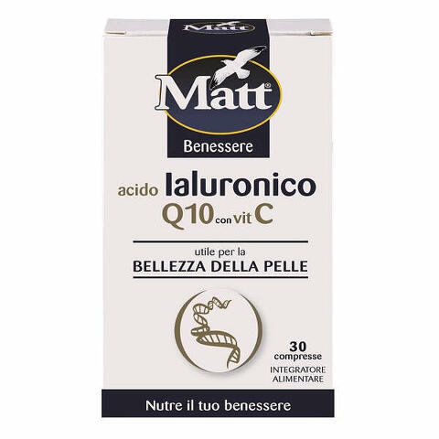 Matt benessere acido ialuronico q10 con vitamina c 30 compresse