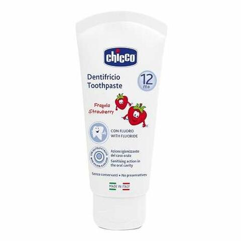 Chicco dentifricio fragola 50ml 12m+ con fluoro