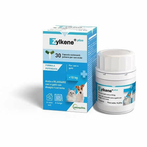 Zylkene plus cani/gatti 10 kg 30 capsule