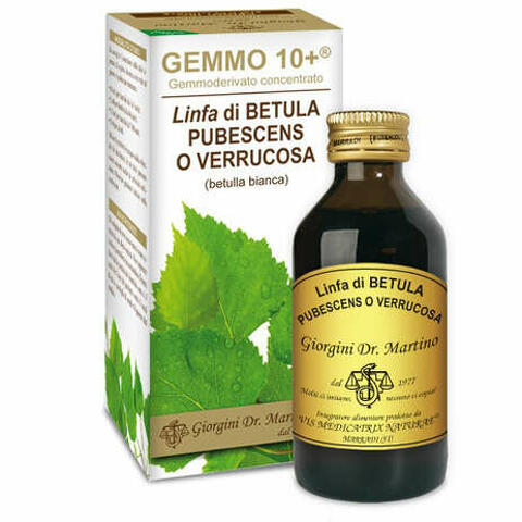 Gemmo 10+ betulla b linfa 100ml liquido analcolico