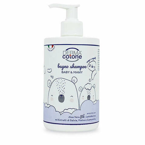 Dermacotone bagno shampoo 2 in 1 corpo e capelli baby & mamy 500ml