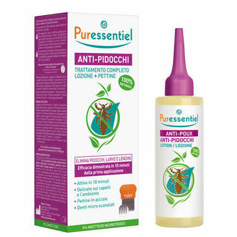 Lozione antipidocchi 100ml + pettine puressentiel