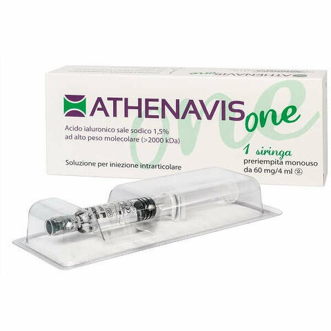 Siringa intra-articolare athenavis one acido ialuronico 1,5% 4ml