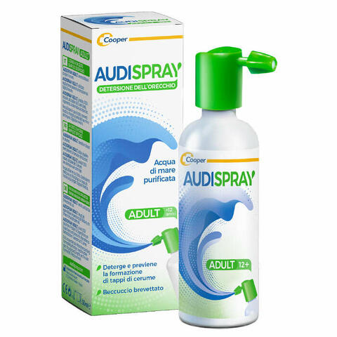 Audispray adult soluzione di acqua di mare ipertonica spray senza gas detersione orecchio 50ml