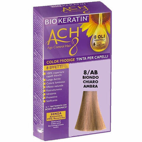 Biokeratin ach8 color prodige 8/ab biondo chiaro ambra