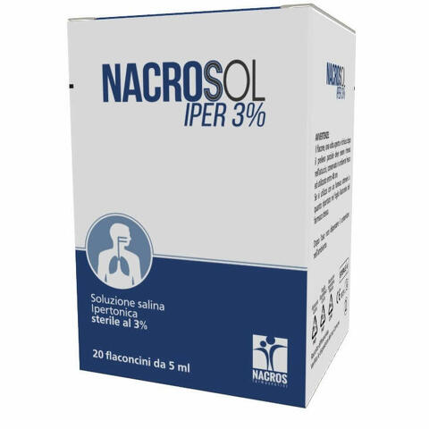 Nacrosol iper 3% 20 fiale fisiologiche 5ml