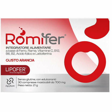 Romifer 30 compresse masticabili gusto arancia