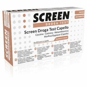 Screen italia - Screen droga test 4 sostanze tramite capelli test antidroga capello
