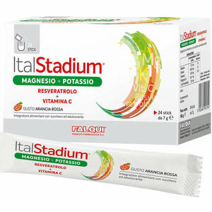 Italstadium - Italstadium magnesio potassio resveratolo vitamina c arancia rossa 24 stick