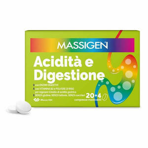Massigen - Massigen acidita' e digestione 24 compresse masticabili