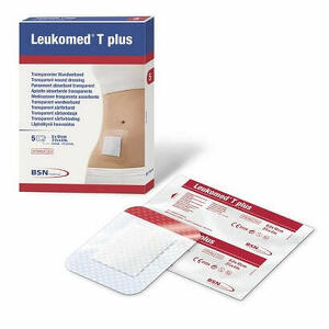 Leukomed - Leukomed t plus medicazione post-operatoria trasparente impermeabile 10x25 cm