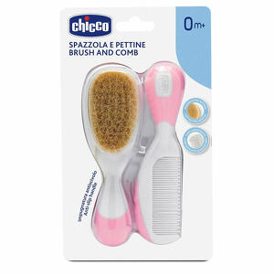 Chicco - Chicco spazzola + pettine rosa