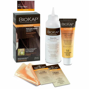 Biokap - Biokap nutricolor 7,5 new biondo mogano tinta tubo + flacone