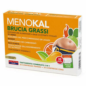 Menokal - Menokal bruciagrassi 30 compresse pranzo + 30 compresse cena