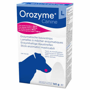 Orozyme - Orozyme canine strisce enzimatiche masticabili per cani di taglia grande