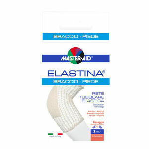 Master Aid - Rete tubolare elastica ipoallergenica master-aid elastina braccio/piede 3 mt in tensione calibro 4 cm