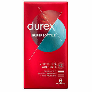 Durex - Profilattico durex supersottile close fit 6 pezzi