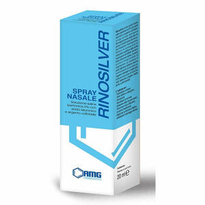 Amg farmaceutici - Rinosilver soluzione salina ipertonica 3% con acido ialuronico e argento colloidale spray nasale 20ml