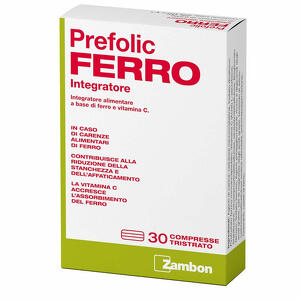 Prefolicferro - Prefolic ferro 30 compresse