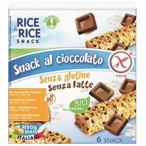 Probios - Rice&rice snack di riso al cioccolato 6 x 21 g senza lievito