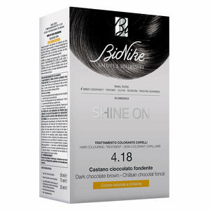 Bionike - Shine on castano cioccolato fondente 4,18 flacone 75ml + tubo 50ml