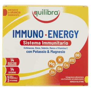 Equilibra - Immuno energy sistema immunitario potassio & magnesio 14 bustine monodose