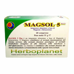 Herboplanet - Magsol 5 plus 60 compresse
