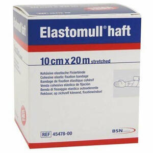 Elastomull - Benda elastica autoadesiva per fissaggio medicazioni elastomull haft lf altezza 10 cm lunghezza 20 m