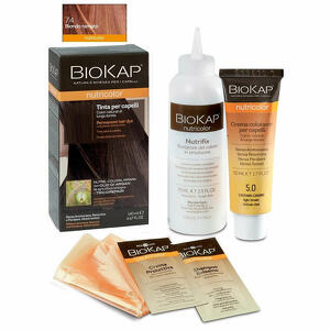Biokap - Biokap nutricolor 7,4 new biondo ramato tinta tubo + flacone