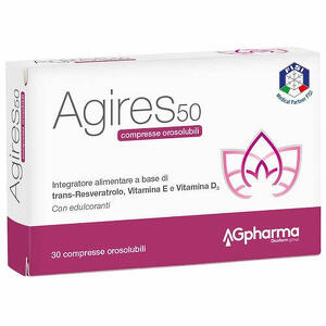 Agires 50 - Agires 50 30 compresse orosolubili scatola 5,4 g