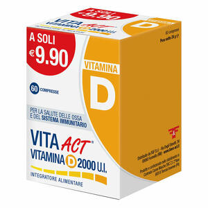 Vitamina d 2000 u.i. - Vita act vitamina d 2000ui 60 compresse