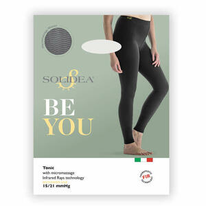 Solidea - Be you tonic leggings massaggiante coprente nero s