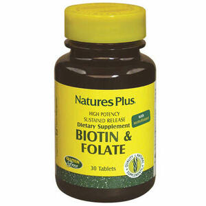 Nature's plus - Biotina con acido folico 30 tavolette