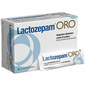 Lactozepam oro - Lactozepam oro granulato orosolibile a base di lactium 14 bustine da 2 g