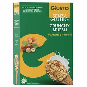 Giusto - Giusto senza glutine crunchy muesli mandorle e nocciole 375 g