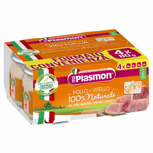 Plasmon - Plasmon omogeneizzato pollo vitello 4 pezzi 80 g